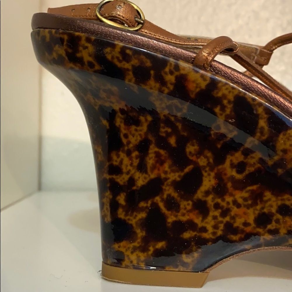 Cole Haan Bronze Wedge Jewel Strappy Sandals - Picture 7 of 16